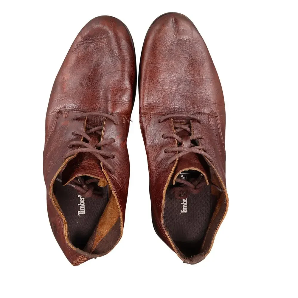 Timberland Shoes Mens 9 Yorkdale Chukka Leather Lace Up Streetwear Classic Brown